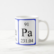 Element 91 white mug - Protactinium