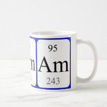 Element 95 white mug - Americium