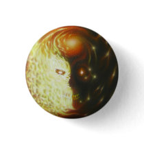 Element Fire Pinback Button