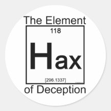 Element HAX Round Stickers
