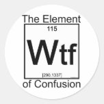 Element WTF Round Sticker