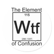 Element WTF Round Sticker