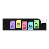 Elemental Chocolate Bumper Sticker