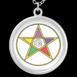 Elemental Colors Pentacle Necklace necklaces