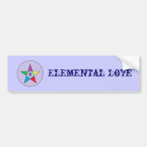 Elemental Love Bumper Sticker bumper stickers