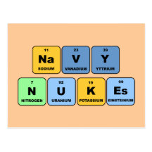 Elemental Navy Nukes Postcard