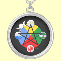 Elemental Pentagram Necklace necklaces