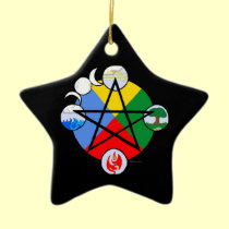 Elemental Pentagram Ornaments ornaments