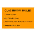 Elementary classroom rules posters