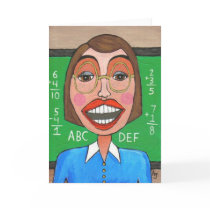 Elementary School Teacher - greeting card