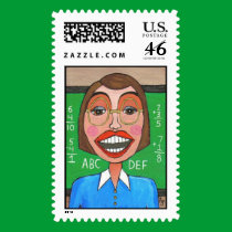 Elementary School Teacher - postage stamp stamps