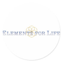Elements For Life Blue Seed Of Life Logo stickers by elementsforlife Elements For Life Blue Seed Of Life Logo stickers