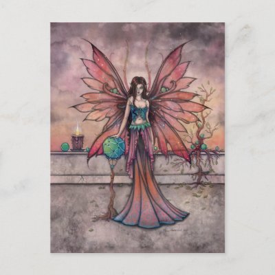 Elements in Sync Fairy Fantasy Art Postcard
