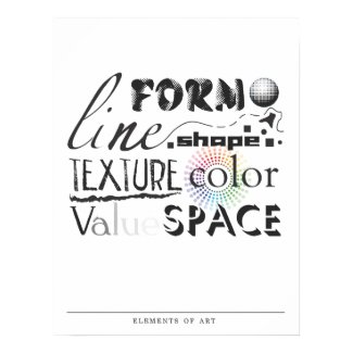 Elements of Art Poster print