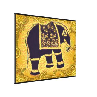 Elephant2 Stretched Canvas Print