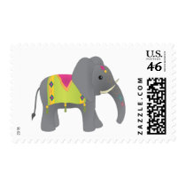 Elephant All Dressed Up postage by trennea Elephant All Dressed Up postage