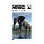 Elephant and Baby Postage