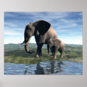 Elephant and Baby posters