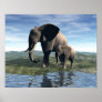Elephant and Baby Poster