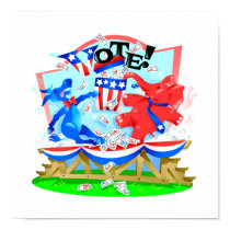 Elephant and Donkey VOTE Illustration posters by doonidesigns Elephant and Donkey VOTE Illustration posters