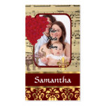 Elephant and music sheet business card templates