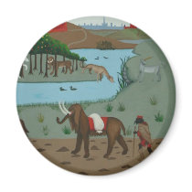 Elephant and Unicorn Magnet by dkpalmer Elephant and Unicorn Magnet