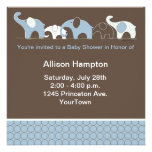 Elephant Baby Invitation