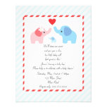 Elephant Baby Shower Invitation for Boys