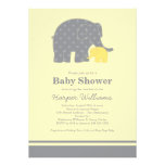 Elephant Baby Shower Invitations | Yellow & Gray