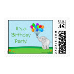 Elephant Balloons Postage Stamp