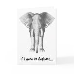 Elephant Belated Birthday cards