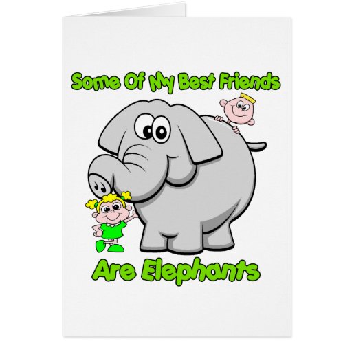 Elephant best friends cards  zazzle Elephant best friends cards  zazzle