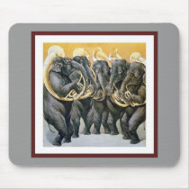 Elephant Brass Band Mouse Pads