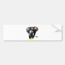 Elephant Bumper Sticker