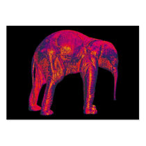 Elephant Calf, Red/Pink, Black Back