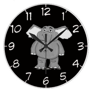 Elephant cartoon character design wrist watches clocks