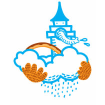 Elephant castle in the air t-shirts