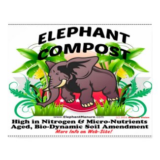 Elephant Compost Poster