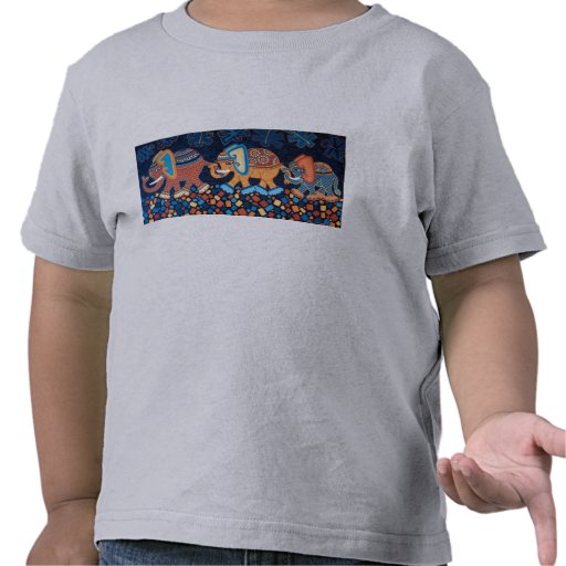 Elephant Conga Line Kids TShirt Zazzle