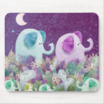 Elephant daisy chain - mouse mat mousepads