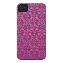 Elephant damask purple iphone4 barely case iPhone 4 Case-Mate cases