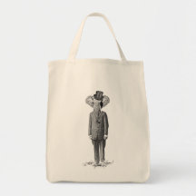 Elephant dandy tote bags