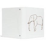Elephant Drawing School Binders