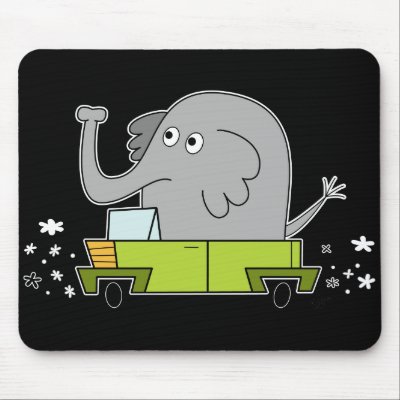 Elephant Driving Car