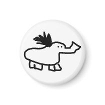 Elephant Duck Magnet magnets