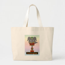 Elephant Easter GODDAUGHTER Canvas Bags