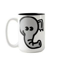 Elephant Face Coffee Mug