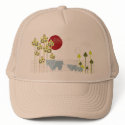 Elephant Family in the Forest Cap hats by fat_fa_tin Elephant Family in the Forest Cap hats
