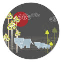 Elephant Family in the Forest Sticker by fat_fa_tin Elephant Family in the Forest Sticker