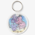 Elephant Family Keychain